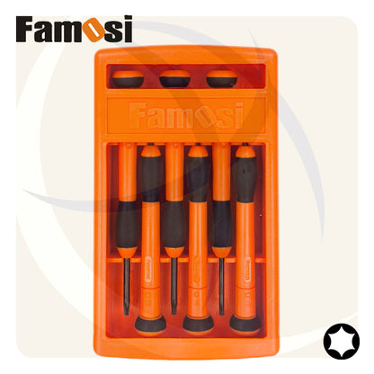 طقم مفك الكترونيات نجمة توركس 6ق FSE0202 FAMOSI