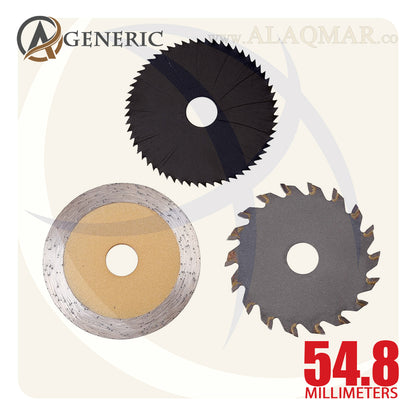 طقم اسطوانات منشار سكينة كرافت متعدد 3ق + اكس 6ملي HSS TCT CIRCULAR SAW GENERIC