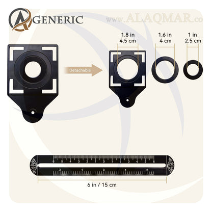 مسطرة سيراميك 15سم * 8قطع + 2عين GENERIC