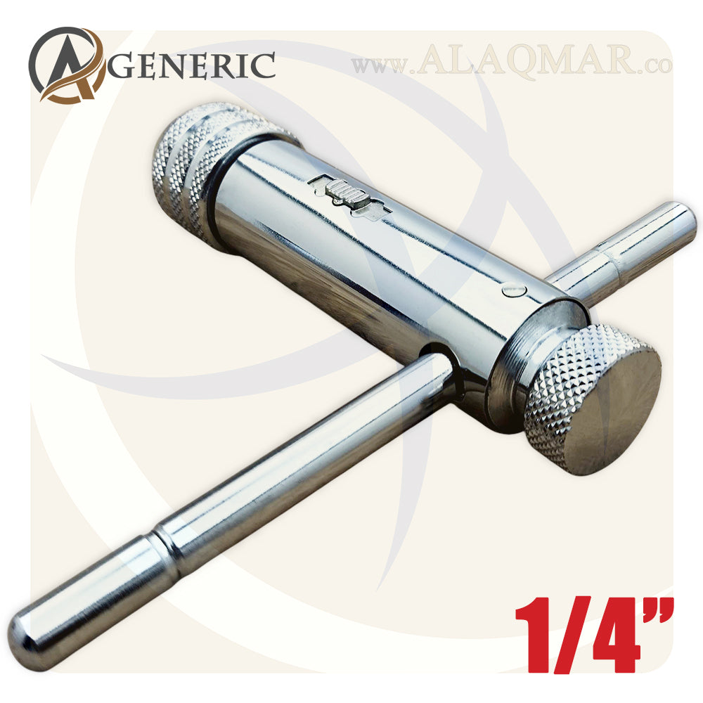 ذراع بوجي دكر قلاووظ سيستم 1/4بوصة T-Handle Ratchet Tap Wrench DM255 GENERIC