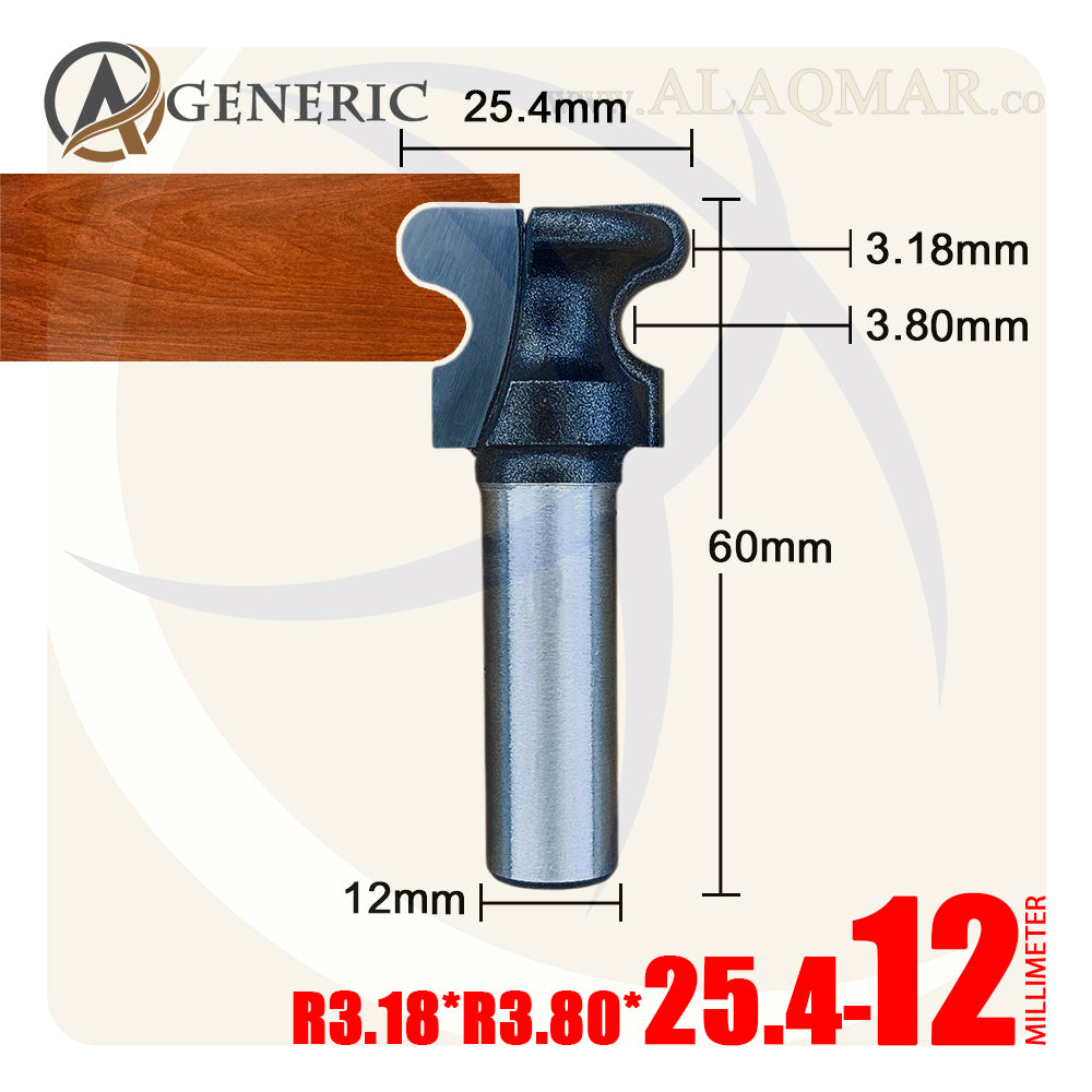بنطة راوتر عمل مقبض وماسك - قطر 25.4 مم - كعب 12 مم GENERIC