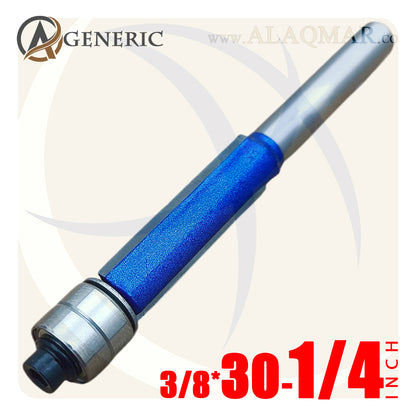 بنط راوتر عدلة مسح ونسخ كعب 2 بلي علوي 2 ريشة - كعب 1/4 بوصة - مقاس 3/8×30 BLUE GENERIC