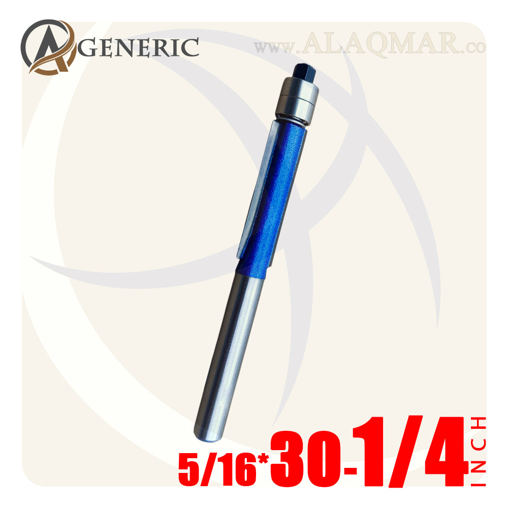 بنط راوتر عدلة مسح ونسخ كعب 2 بلي علوي 2 ريشة - كعب 1/4 بوصة - مقاس 5/16×30 BLUE GENERIC