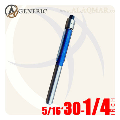 بنط راوتر عدلة مسح ونسخ كعب 2 بلي علوي 2 ريشة - كعب 1/4 بوصة - مقاس 5/16×30 BLUE GENERIC