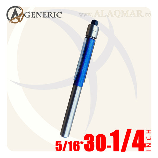 بنط راوتر عدلة مسح ونسخ كعب 2 بلي علوي 2 ريشة - كعب 1/4 بوصة - مقاس 5/16×30 BLUE GENERIC