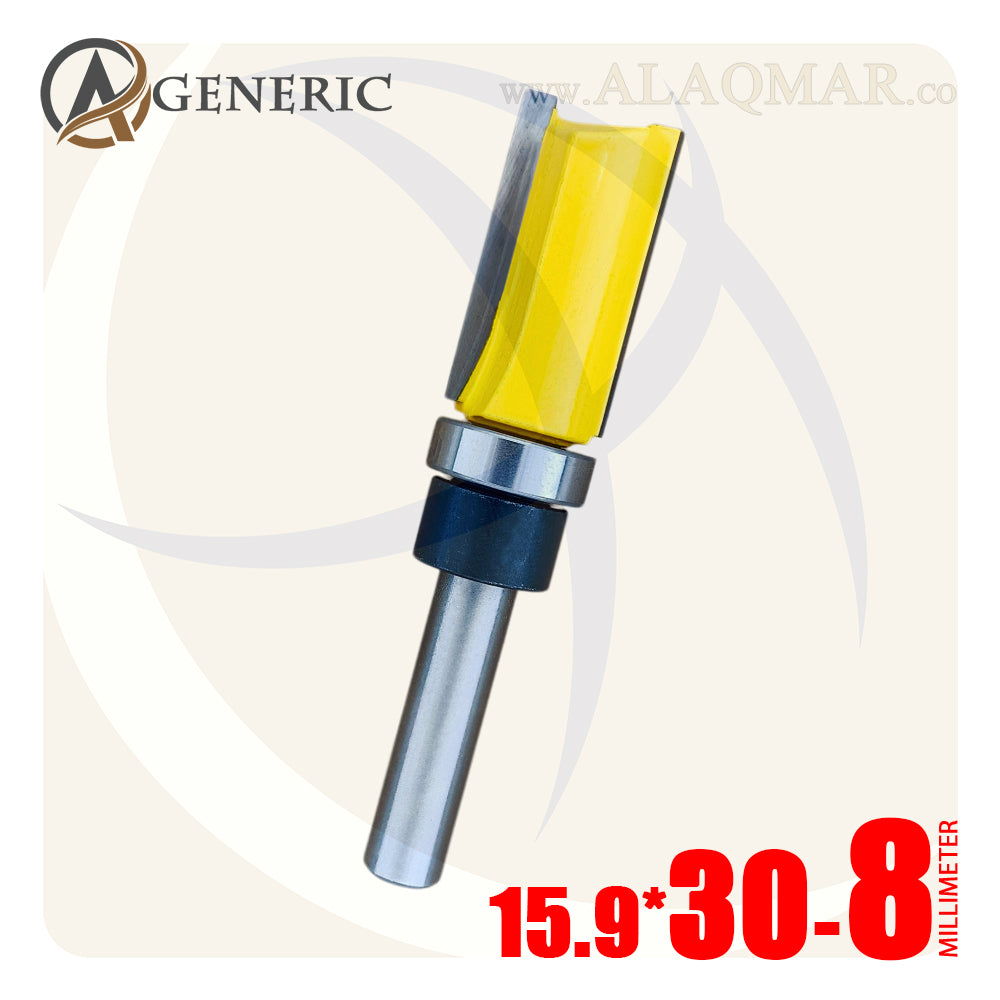 بنط راوتر عدلة مسح ونسخ كعب بلي سفلي 2 ريشة - كعب 8 ملي - مقاس 15.9×30 GENERIC