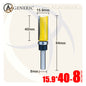 بنط راوتر عدلة مسح ونسخ كعب بلي سفلي 2 ريشة - كعب 8 ملي - مقاس 15.9×40 GENERIC