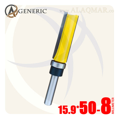 بنط راوتر عدلة مسح ونسخ كعب بلي سفلي 2 ريشة - كعب 8 ملي - مقاس 15.9×50 GENERIC