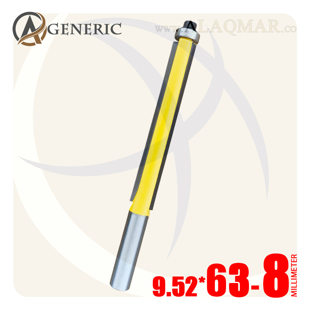 بنط راوتر عدلة مسح ونسخ كعب بلي علوي 2 ريشة - كعب 8 ملي - مقاس 9.52×63 GENERIC