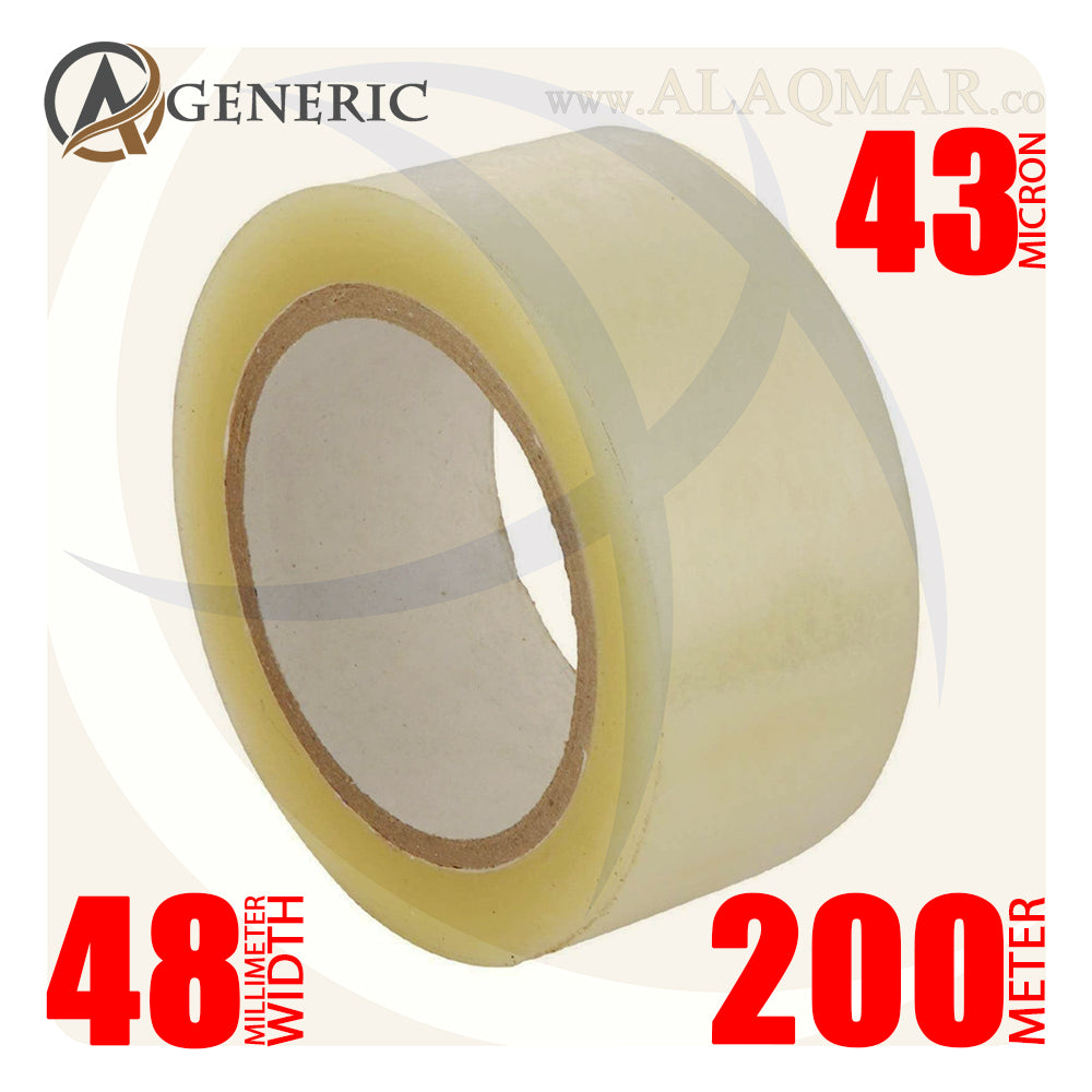 سلوتب شفاف عرض 4.8سم * 200متر - 43ميكرون 48MM-200M GENERIC