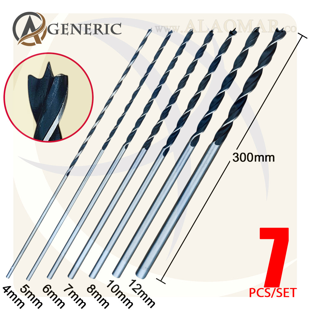 طقم بنط سمسمة طويلة طول 300ملي 7ق 4-12ملي GN-300W GENERIC