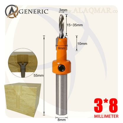 بنط تخريم و تخويش خشب 3ملي*8ملي ECO GENERIC