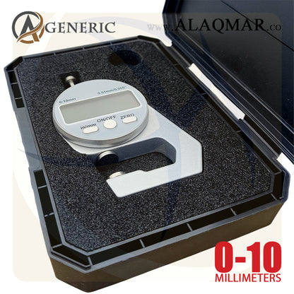 ميكرومتر قياس سمك ديجيتل جيتش ضغط 0-10ملي علبة بلاستيك DM1200 GENERIC