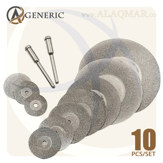 طقم اسطوانات قطع ميني الماظ 16-60ملي 10ق + 2ق ماندرل DIAMOND SAW GENERIC