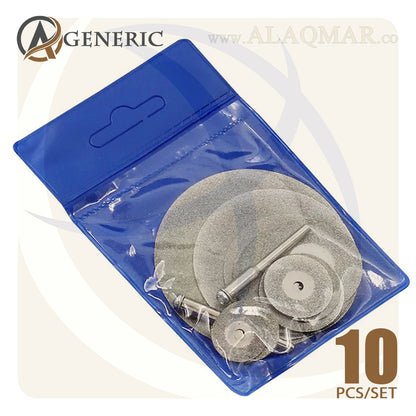 طقم اسطوانات قطع ميني الماظ 16-60ملي 10ق + 2ق ماندرل DIAMOND SAW GENERIC