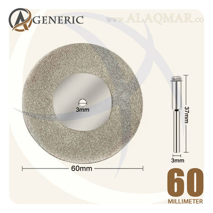 اسطوانة قطع ميني الماظ 60ملي + ماندرل DIAMOND SAW GENERIC