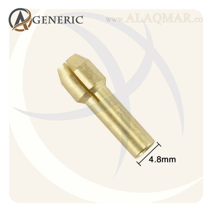 طقم كوليه ميني كرافت 4.8ملي 5ق 0.5-3.2ملي + ظرف للشنيور 5.05ملي + راس ظرف M8 COLLET CHUCK 5.05 GENERIC