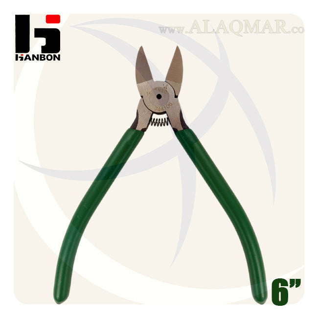 قصافة جانبية مشطوف 6بوصة 160ملي يد اخضر M.744106 HANBON