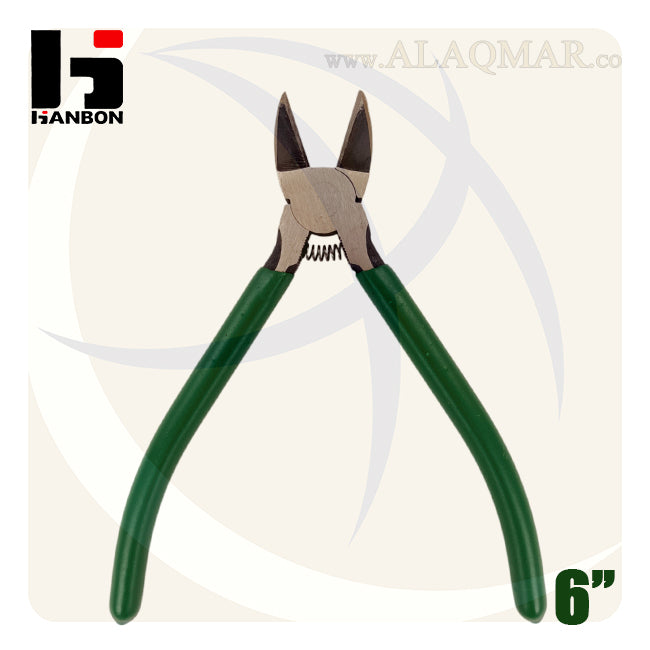 قصافة جانبية مشطوف 6بوصة 160ملي يد اخضر M.744106 HANBON
