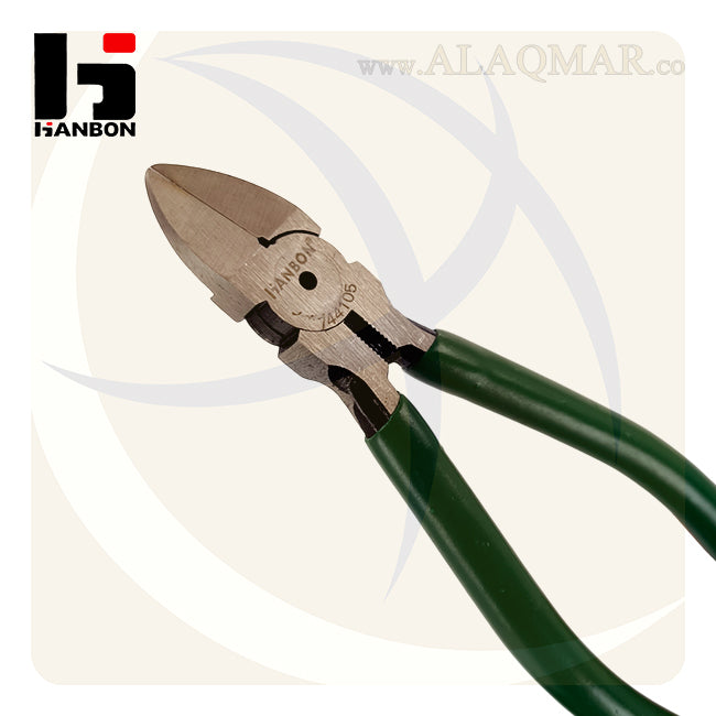 قصافة جانبية مشطوف 5بوصة 140ملي يد اخضر M.744105 HANBON