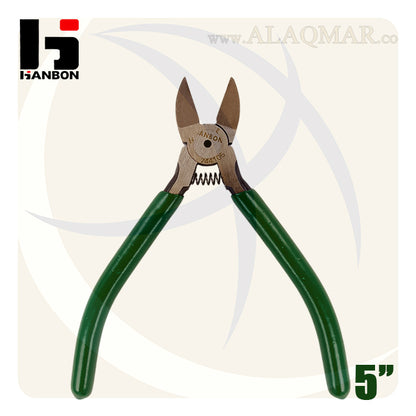 قصافة جانبية مشطوف 5بوصة 140ملي يد اخضر M.744105 HANBON