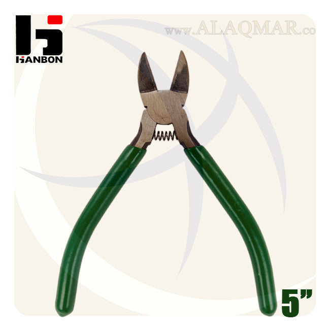 قصافة جانبية مشطوف 5بوصة 140ملي يد اخضر M.744105 HANBON
