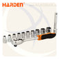 طقم لقم رباط مسدسة 1/2بوصة 12ق CrV علي كارت 510016 HARDEN