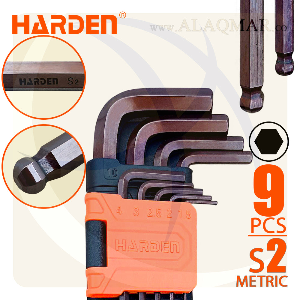 طقم النكي بلية طويل طول اكثر 9ق 1.5-10ملي S2 540609 HARDEN