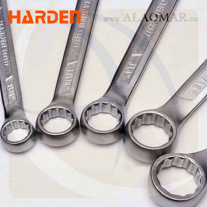 طقم مفتاح ناحية و ناحية بالبوصة 8ق 1/4-3/4بوصة CrV 542058 HARDEN