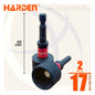 لقم ربط صواميل جمالون ممغنط 17ملي (2قطع) اسود 550629 HARDEN
