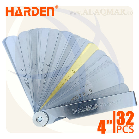 طقم فيلر 32ورق طول 4بوصة 100ملي 580432 HARDEN