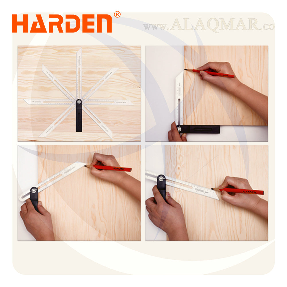مسطرة منزلقة 25سم 580738 HARDEN