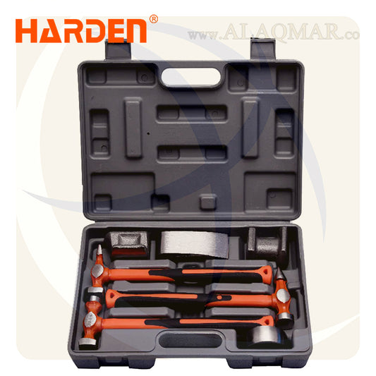 طقم شاكوش سمكري و سند سمكري 7ق 590527 HARDEN