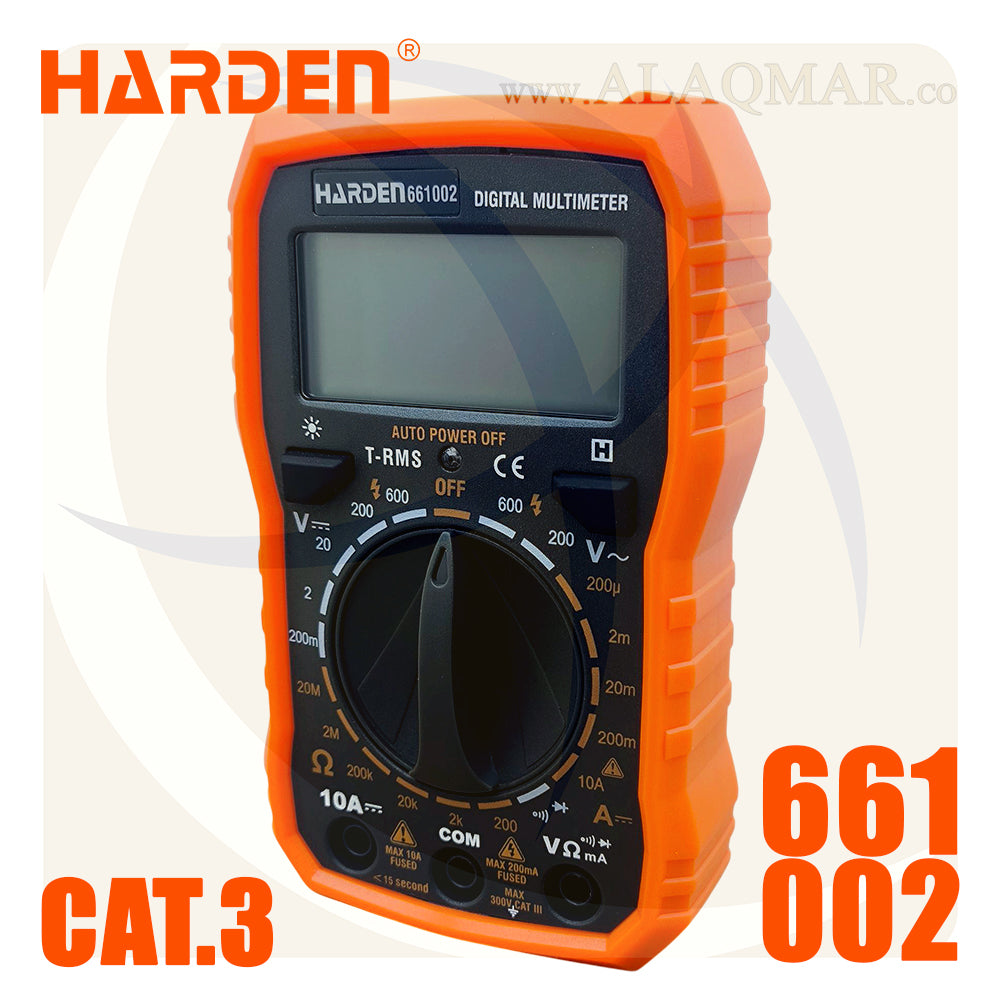 افوميتر ديجيتال 600V 10A 661002 HARDEN