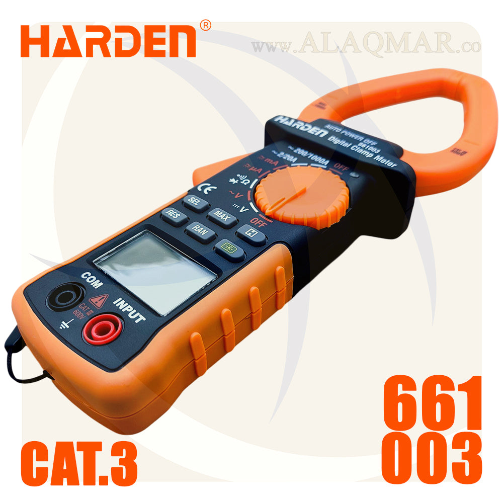 كلامب امبير ديجيتال (كلامب ميتر) 600V 1000A 661003 HARDEN
