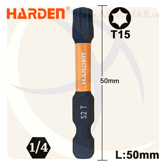 سن مفك توركس نجمة T15 طول 50ملي S2 550572 HARDEN