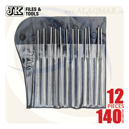 طقم مبارد سعاتي وصاغة 140ملي 12 قطعة NFS140-12 JK SUNFLOWER FILES