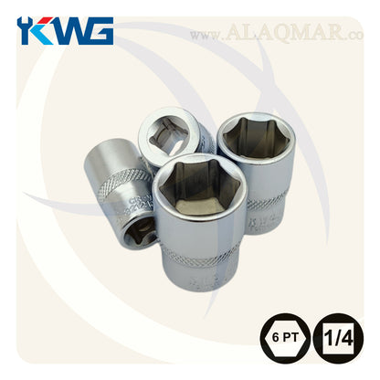 طقم لقم رباط مسدسة مربع 1/4بوصة 25ق شنطة صاج 32025 KWG