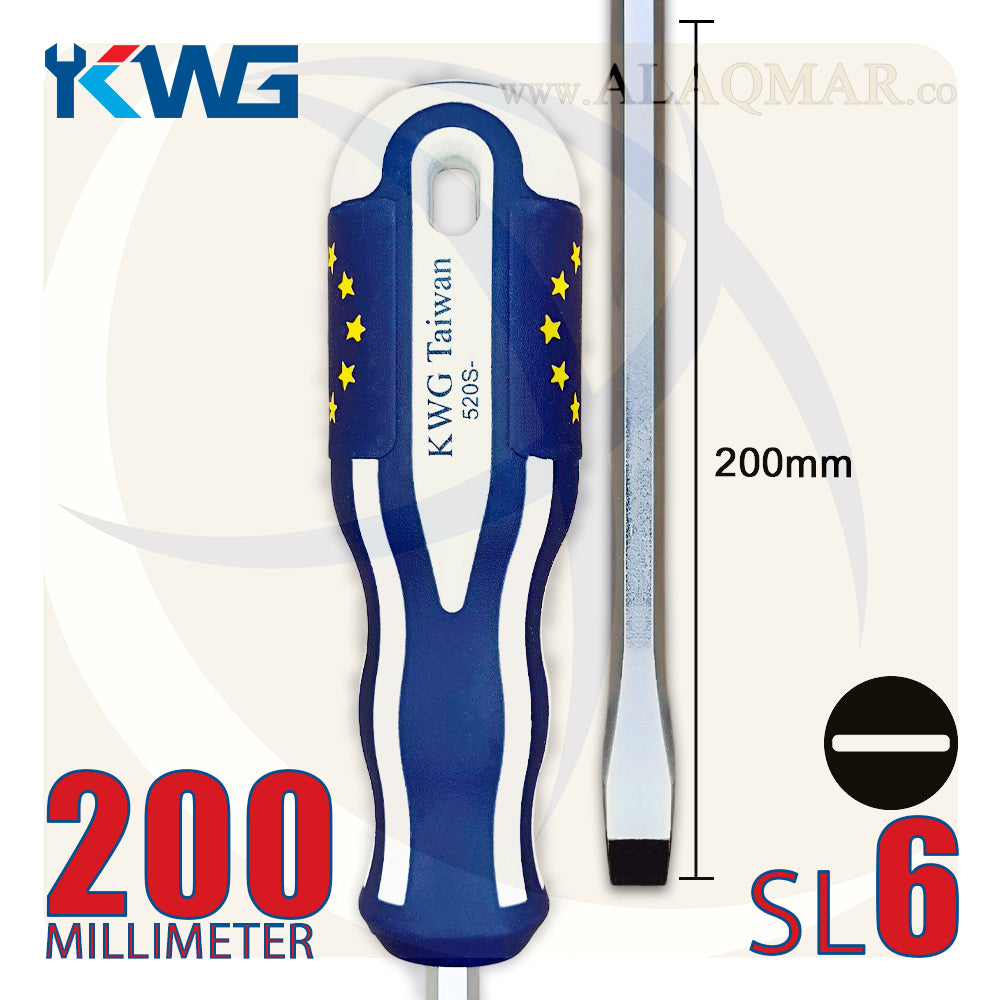 مفك عادة SL6 طول 200ملي 520S-6008H KWG