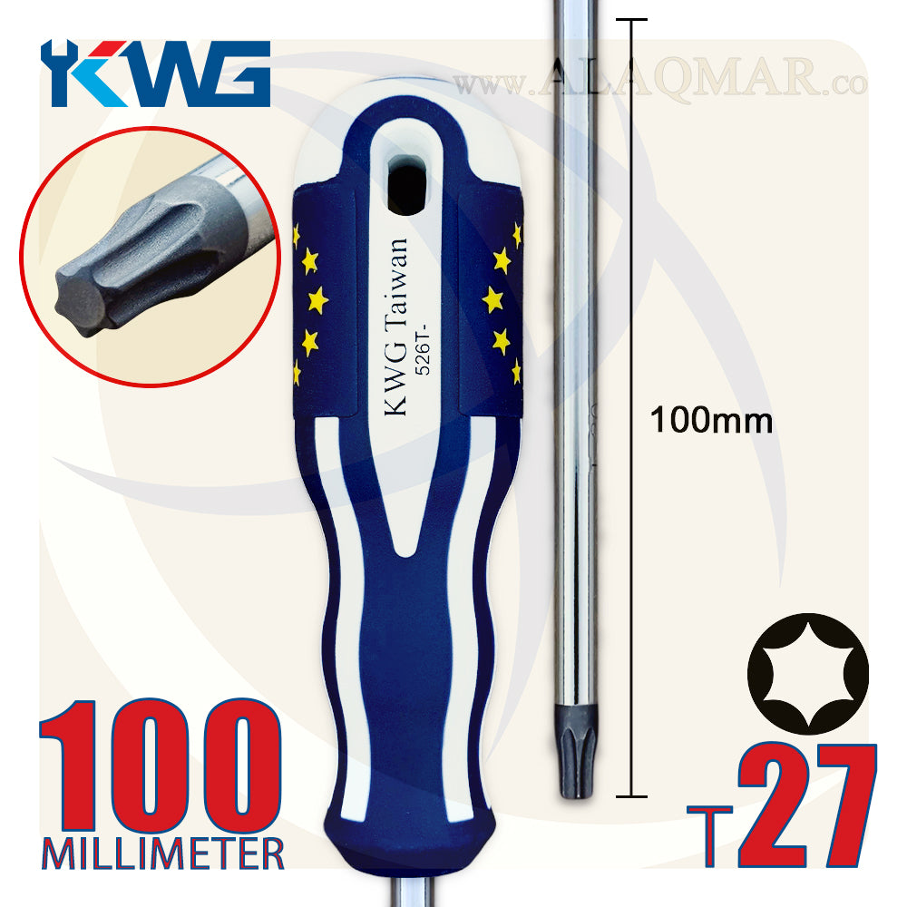 مفك نجمة T27 طول 100ملي 526T-2704 KWG