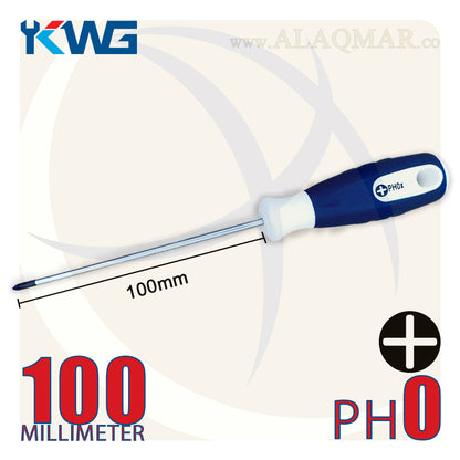 مفك صليبة PH0 طول 100ملي 543H-004 KWG