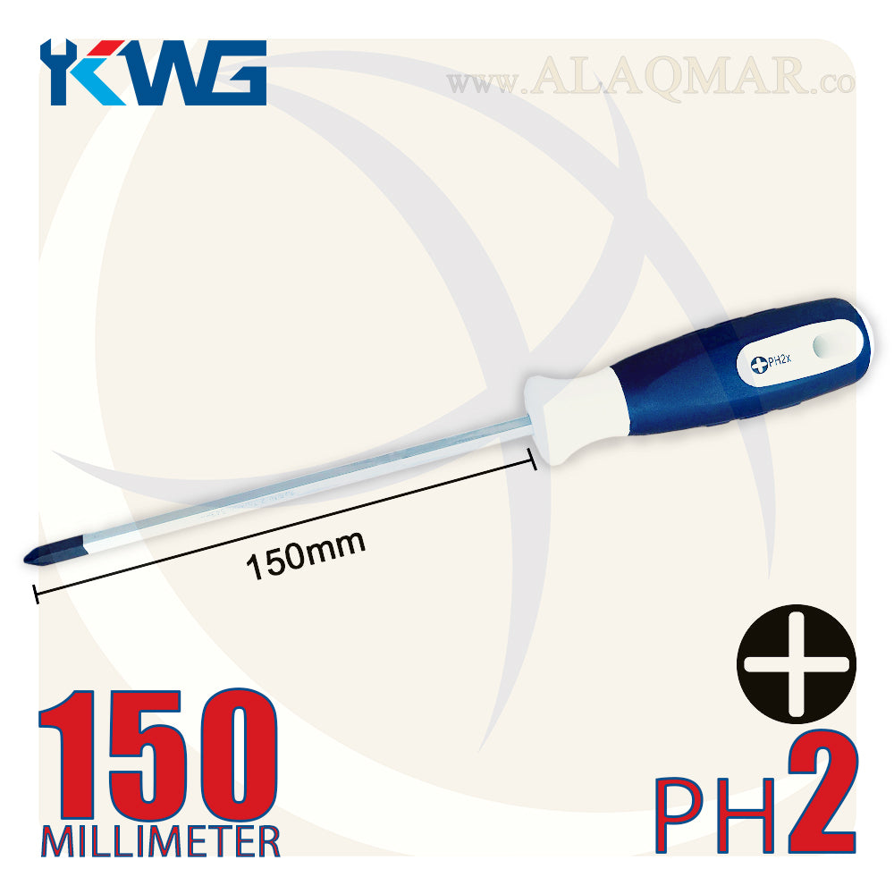 مفك صليبة PH2 طول 150ملي 543H-206H KWG