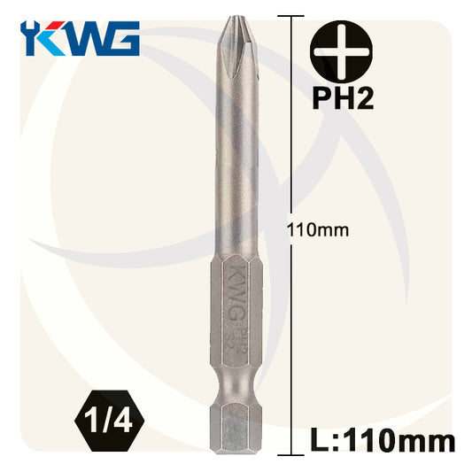 سن مفك صليبة PH2 طول 110ملي S2  M.6192E110  KWG