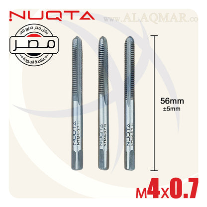 طقم دكر قلاوظ يدوي 3ق M4*0.7ملي NTM4-0.7-N NUQTA
