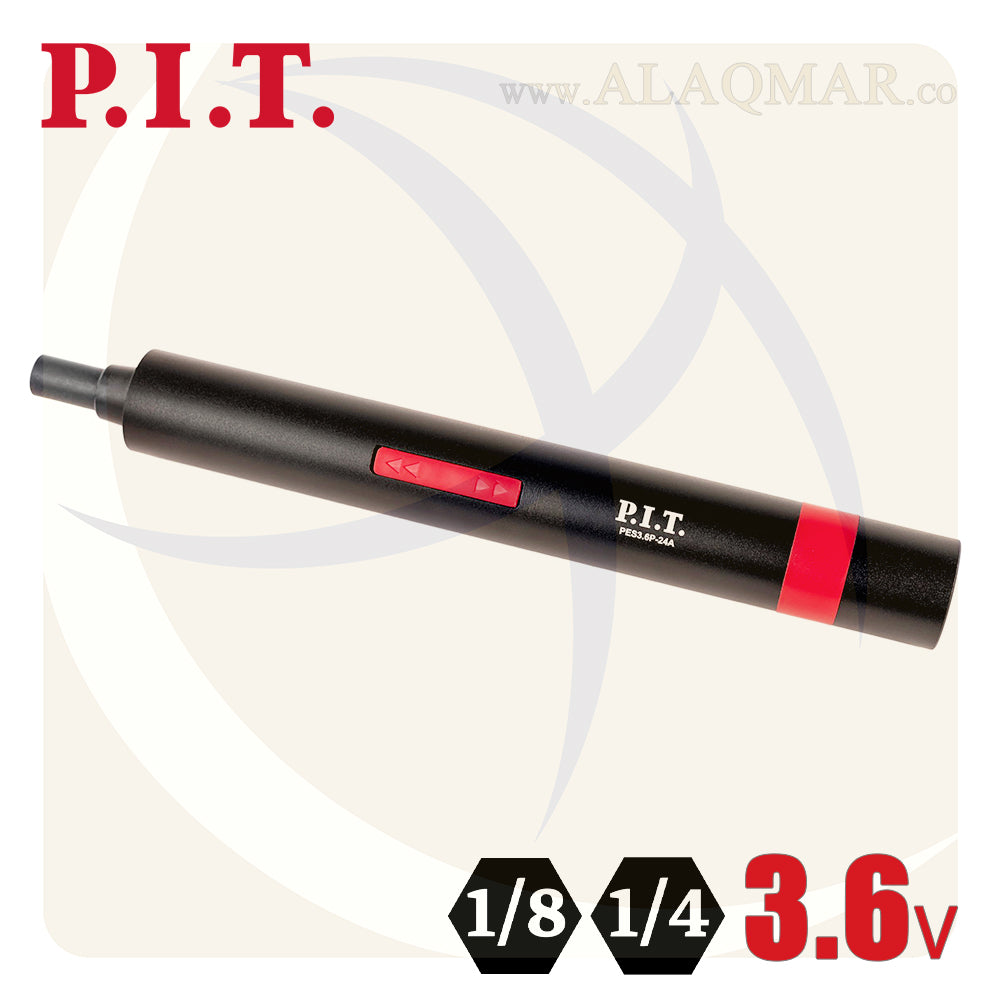 مفك بطارية حل و ربط مسدس 1/4بوصة 3.6فولت 4نيوتن 1.3امبير Li-Ion  + سنون PES3.6P-24A PIT