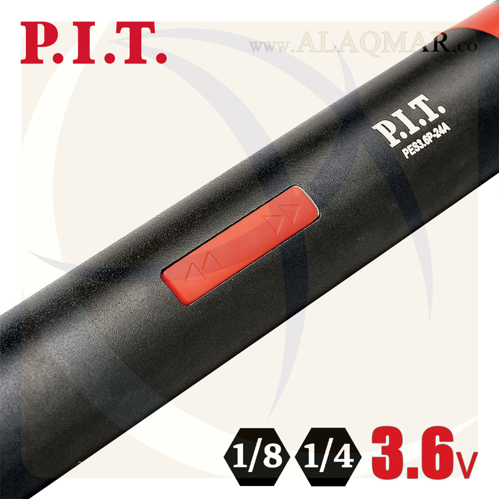 مفك بطارية حل و ربط مسدس 1/4بوصة 3.6فولت 4نيوتن 1.3امبير Li-Ion  + سنون PES3.6P-24A PIT