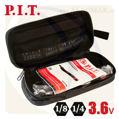 مفك بطارية حل و ربط مسدس 1/4بوصة 3.6فولت 4نيوتن 1.3امبير Li-Ion  + سنون PES3.6P-24A PIT