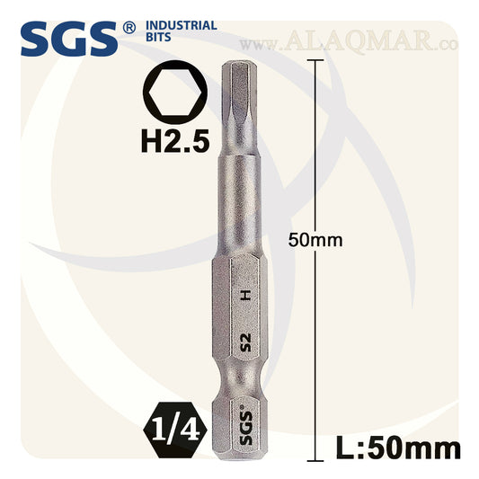 سن مفك النكي H2.5 طول 50ملي S2 SGS6350-H2.5 SGS