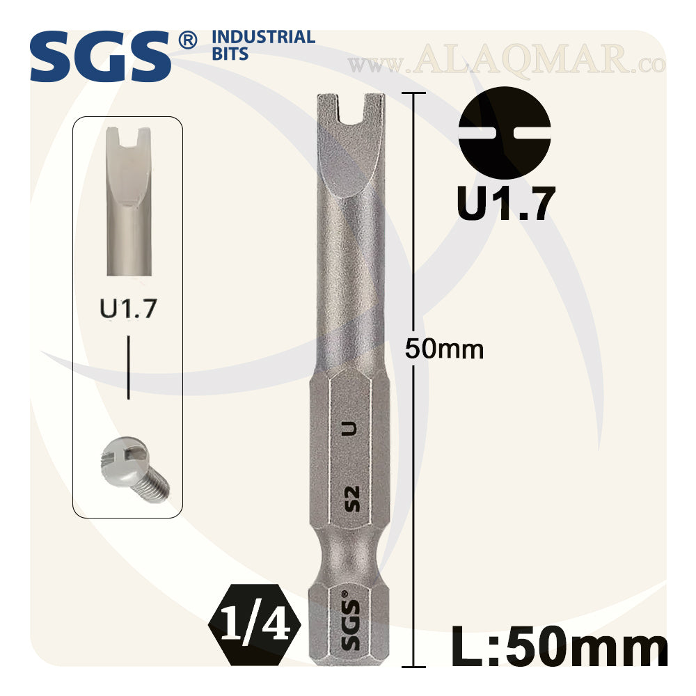 سن مفك حرف U1.7 طول 50ملي S2 SGS6375-U1.7 SGS
