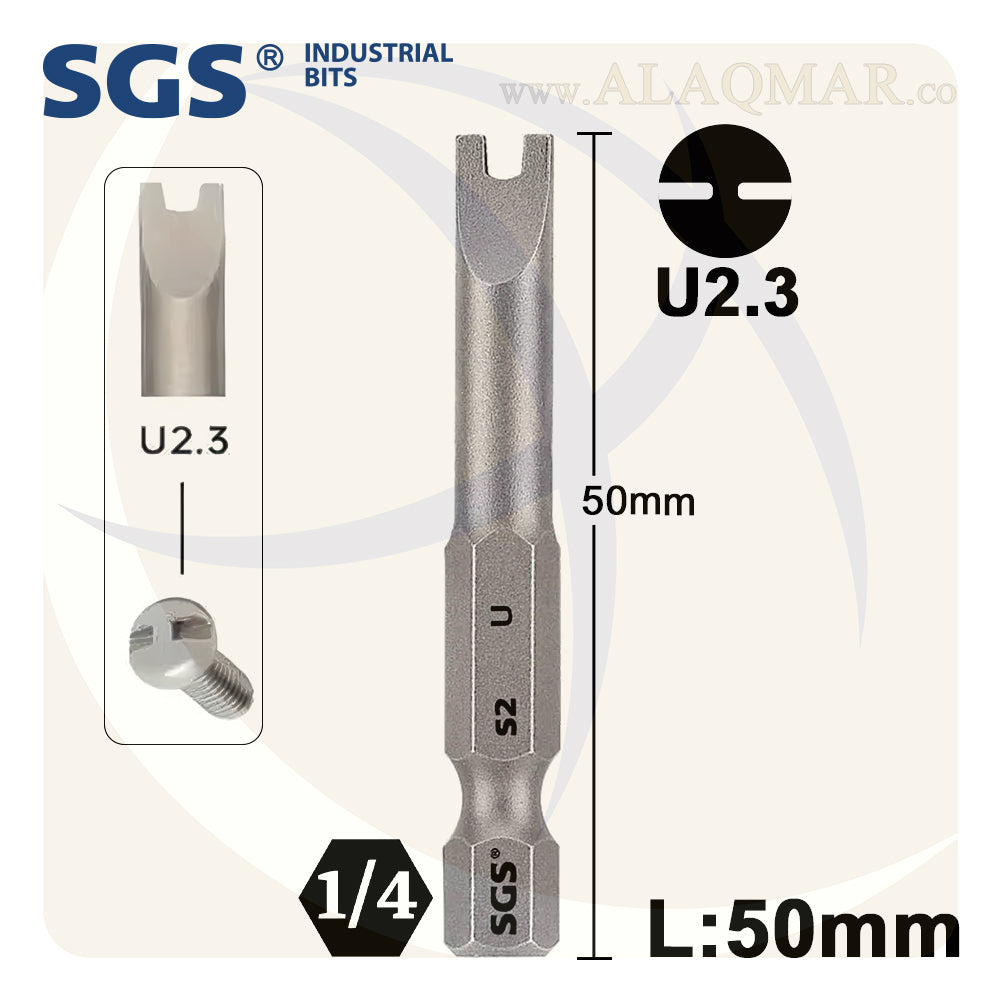 سن مفك حرف U2.3 طول 50ملي S2 SGS6375-U2.3 SGS